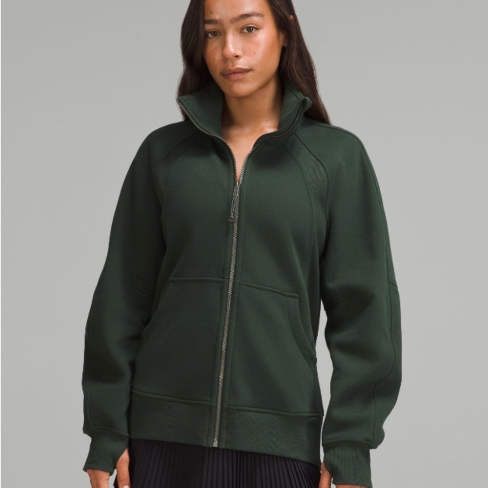 lululemon athletica Dark Green Zip-Up Hoodie